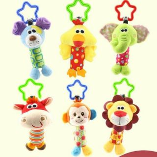 Thú Treo Nôi Cho Bé Treo Xe Đẩy Đồ Chơi Treo Cũi Xúc Xắc Lục Lạc Happy Monkey TN04