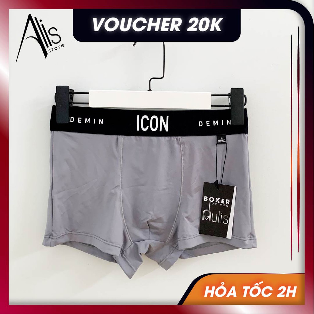 Combo 04 quần lót nam Boxer IC0N Demin 4 màu (Thun lạnh xịn / bản giới hạn)