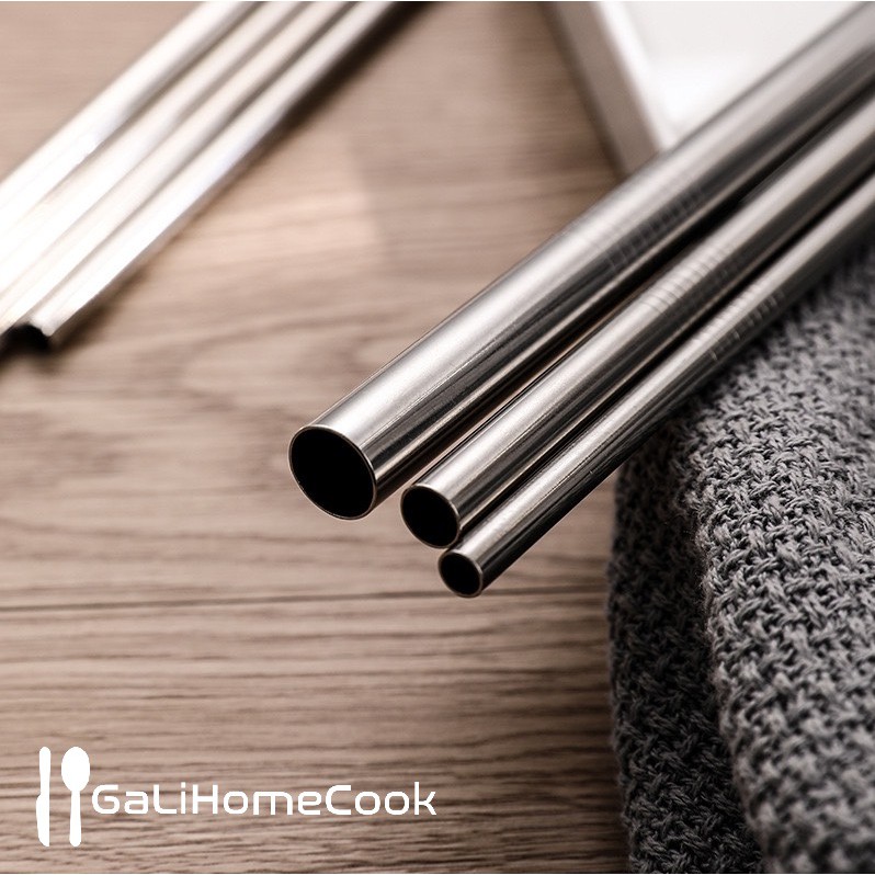 [XẢ KHO 3 NGÀY] Ống Hút Inox 304 thép không gỉ, tái chế sử dụng, thân thiện môi trường