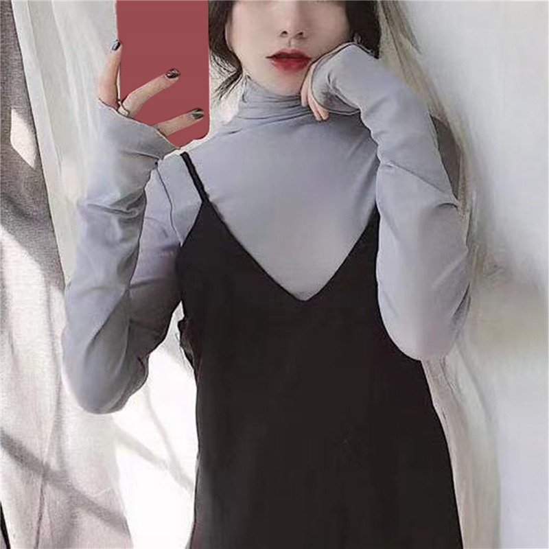 Áo Tay Dài Cổ Cao Phong Cách Retro Thu Hút Dành Cho Nữ