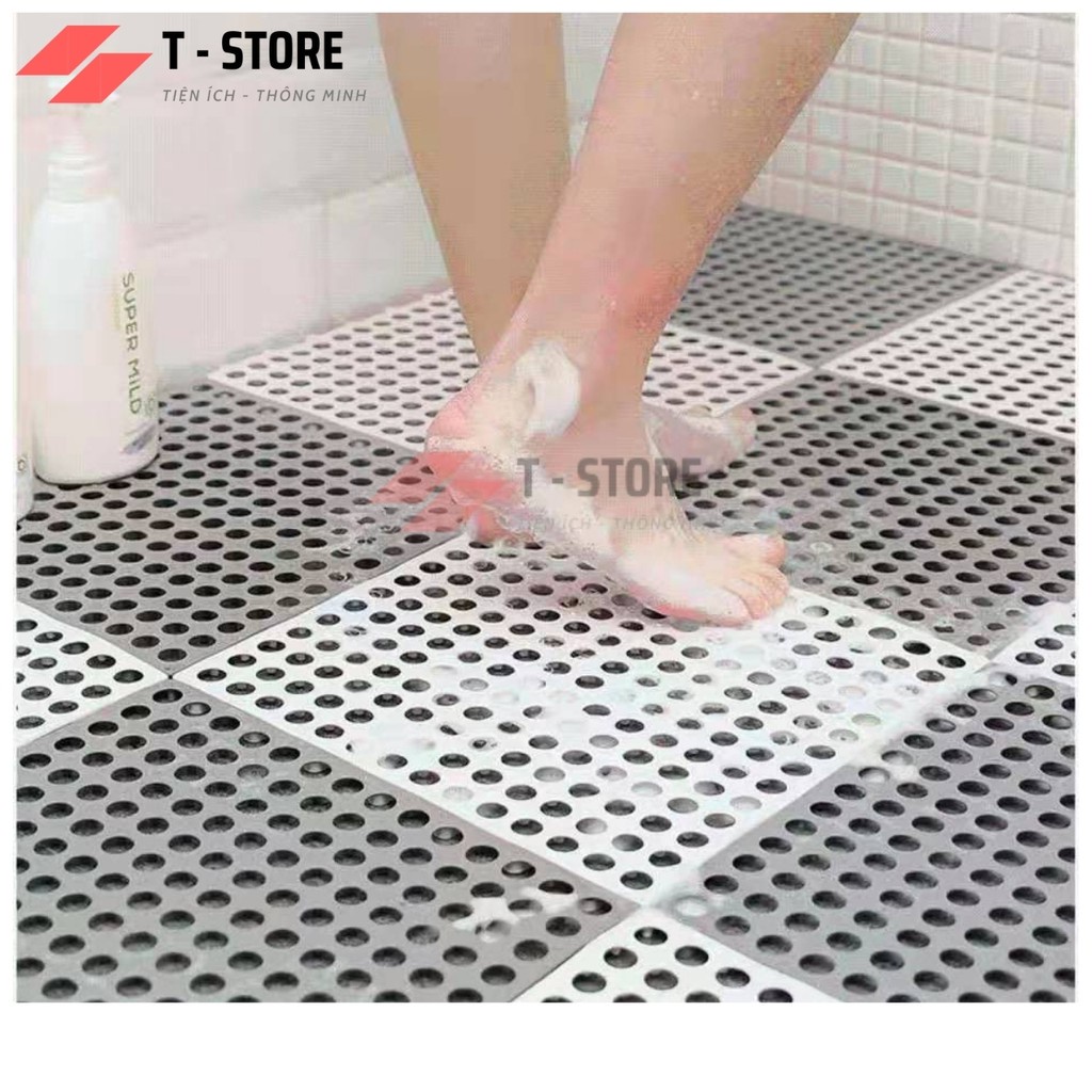 [SIÊU CHẤT ]  Miếng lót sàn chống trơn cho nhà tắm, nhà vệ sinh, nhà bếp và các khu vực ẩm ướt và trơn trượt.( 30x30cm m