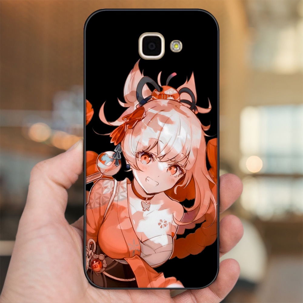 Ốp lưng Samsung A9 Pro viền đen in hình Yoimiya Genshin Impact