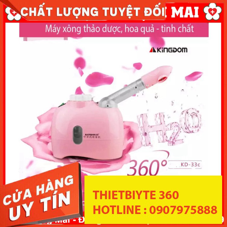 TBYT999 Máy Xông tương đối Mặt Kingdom K33C + Quà Tặng Kèm Bông Tắm NEW