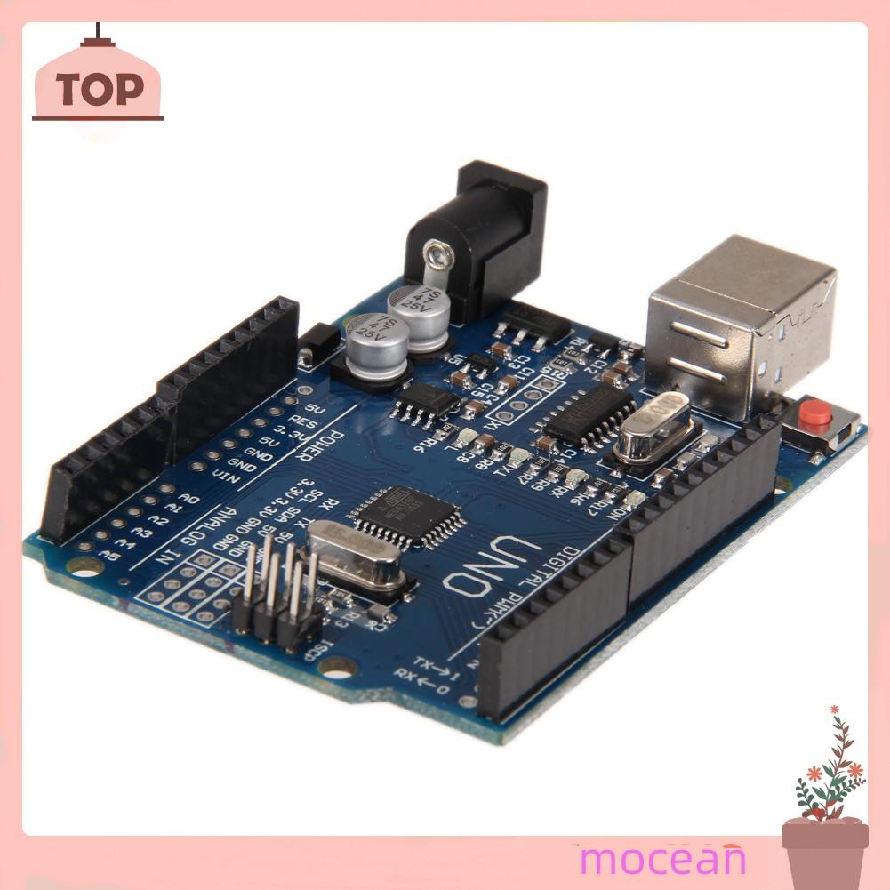 Bo Mạch Arduino Atmega328P Ch340G Uno R3 + Cáp Usb + Hộp Acrylic