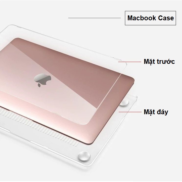 Case Macbook ốp hai mặt trong suốt Urtechcorner dành cho Mac Air 13.3 inch A1466/A1369/A1932/A2179/A2337