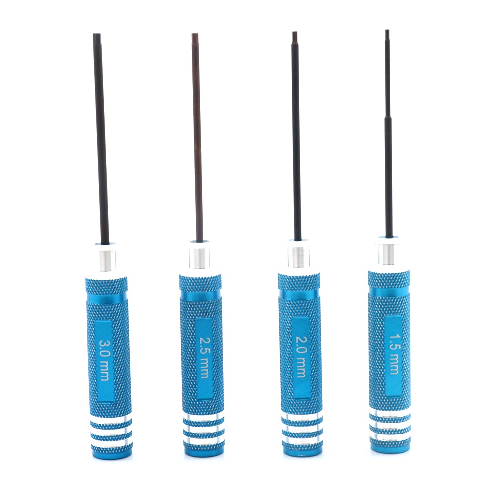Set 4 Tua Vít Đầu Lục Giác Mạ Titan 1.5 2.0 2.5 3.0mm Chuyên Dụng