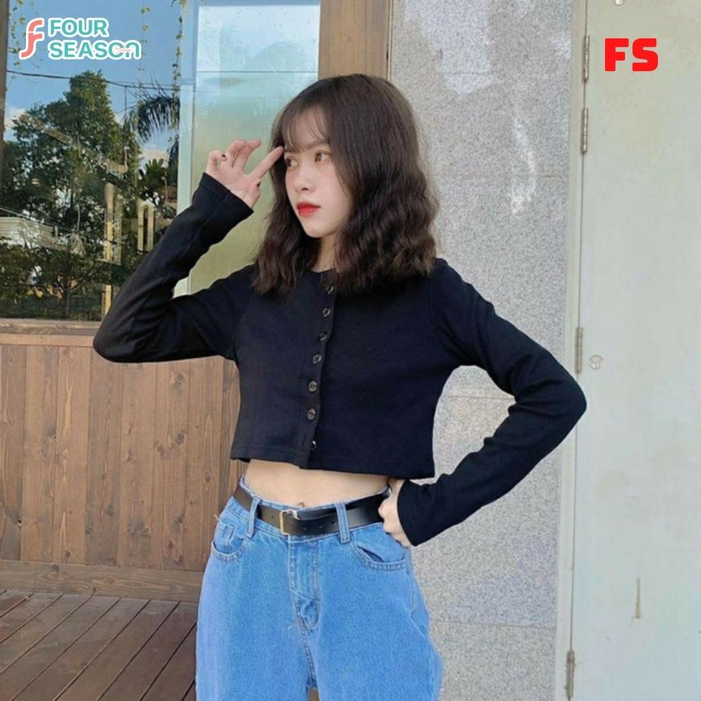 Áo croptop tay dài YAN ACT10 4S áo thun nữ ulzang hottrend mềm mịn chất lượng