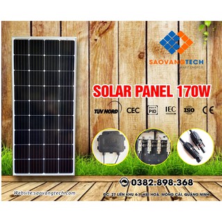 Tấm Pin Năng Lượng Mặt Trời 170W MONO + Tặng Jack MC4