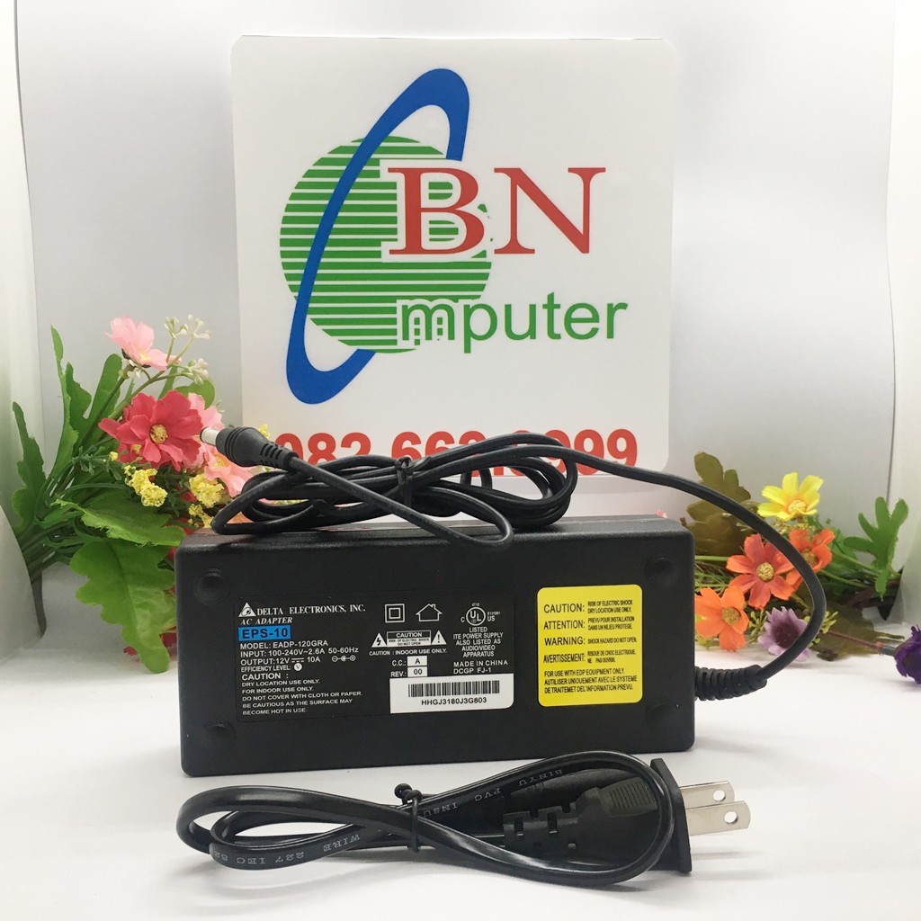 Nguồn 12V 10A Delta Chính Hãng Loại Xịn