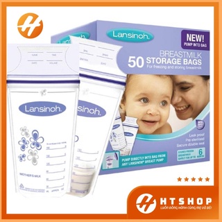 Túi Trữ Sữa Lansinoh Mỹ Dung Tích 180ml Thiết Kế Thông Minh - Vô Cùng Tiện Dụng