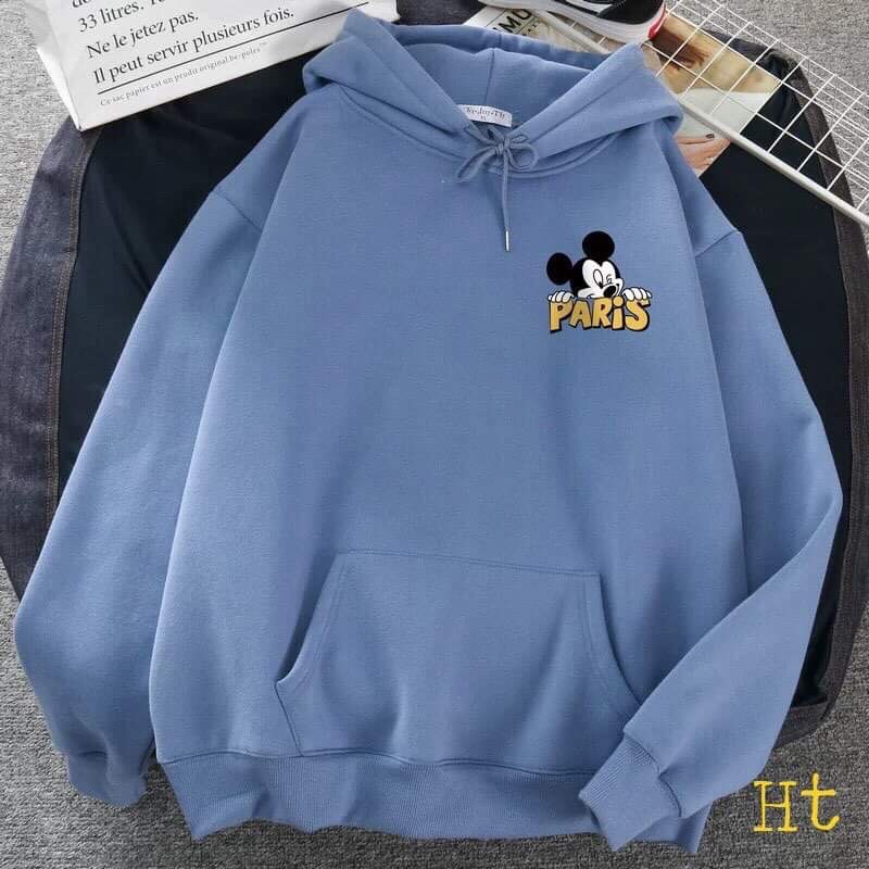 Áo hoodie chuột mich ki pari HT11