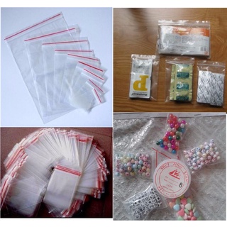 1KG Túi zip PE túi zip viền đỏ, dai, chắc chắn