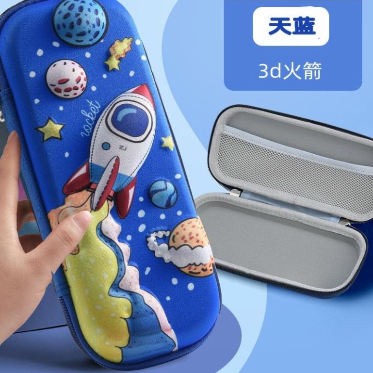 Hộp Bút 3D. Hộp Bút  Cao Cấp Cứng Cho Bé Trai Bé Gái