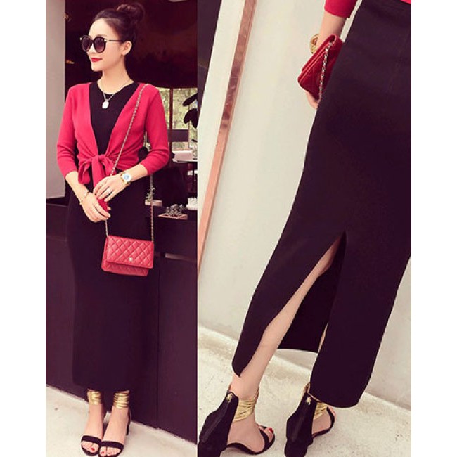 Chân Váy Ôm Dài Xẻ Tà Sau Cá Tính | BigBuy360 - bigbuy360.vn