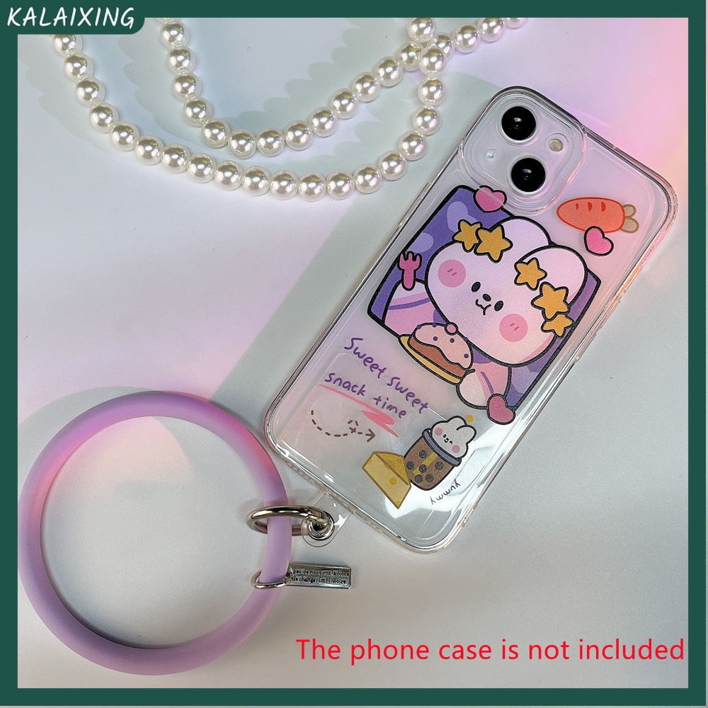 Dây đeo silicon đầy màu sắc được sử dụng cho Điện thoại di động Vỏ điện thoại Dây buộc Dây đeo cổ tay