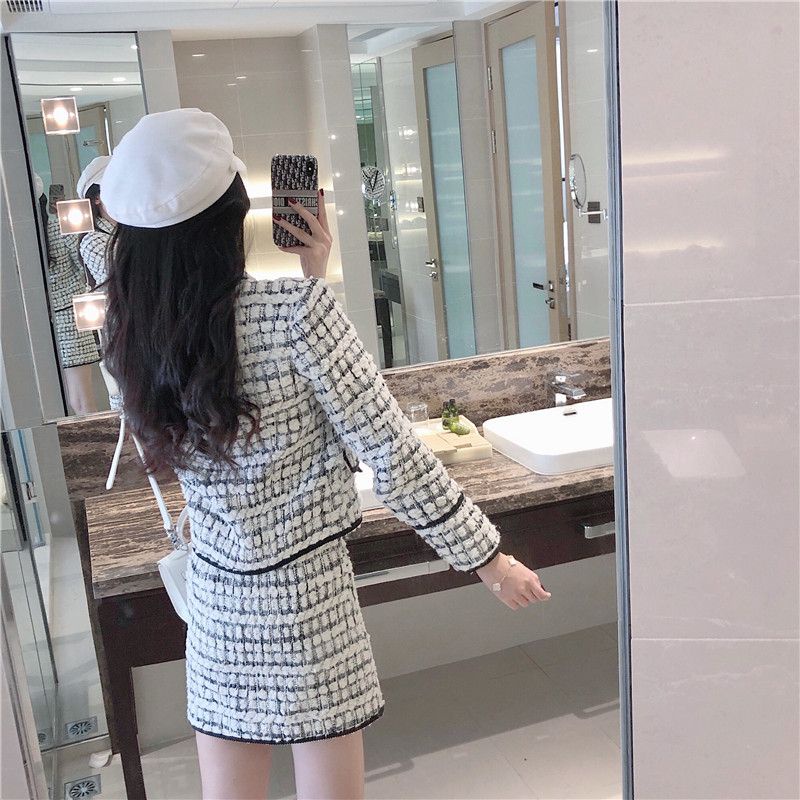 (SẴN) Set tweed dạ bông siêu dày dặn