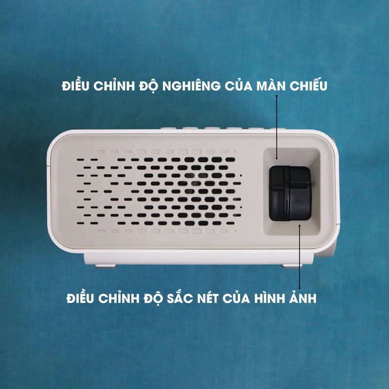 Máy Chiếu Mini, máy chiếu phim Projector, máy chiếu YG530 Full HD 1080p kết nối không dây với điện thoại