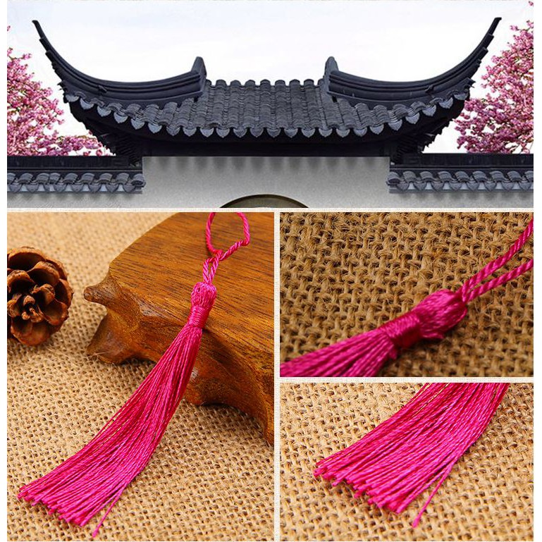 1 Dây Tuyến Cổ Trang Đơn Giản Trang Trí Handmade ( Dây Tua Rua) 13cm