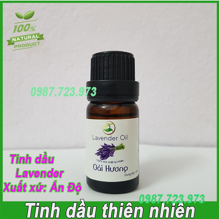 Tinh Dầu Oải Hương Lavender chai 10ml nguyên chất xuất xứ Ấn Độ