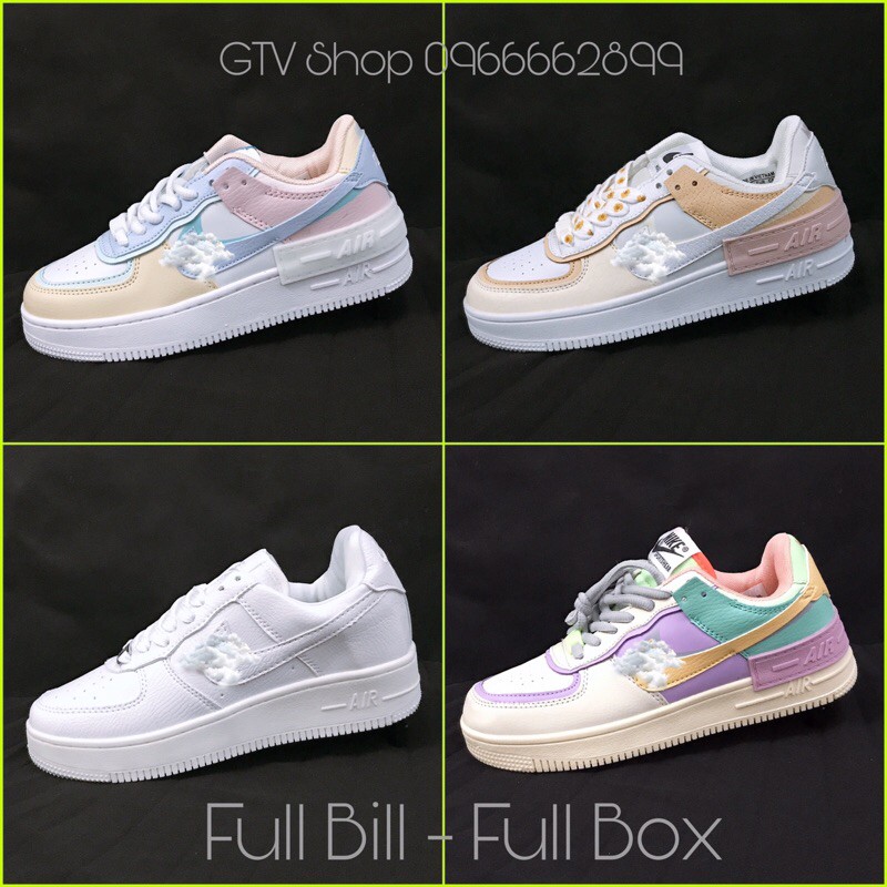 Full BOX, Full BILL + Tặng lọ tẩy trắng - Giày thể thao nam nữ sneaker af1, size 36-43.     .