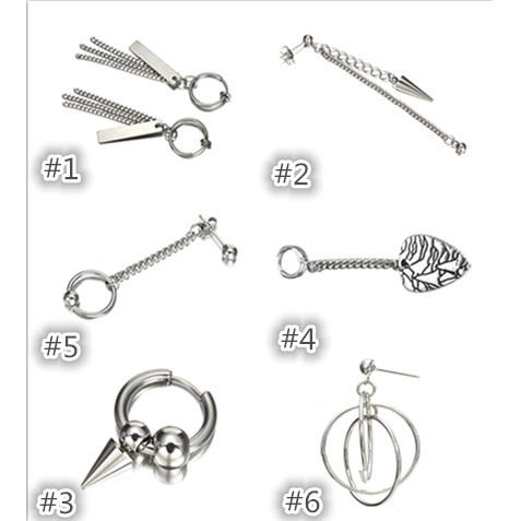 Khuyên tai hợp kim phong cách Hàn Quốc thời trang