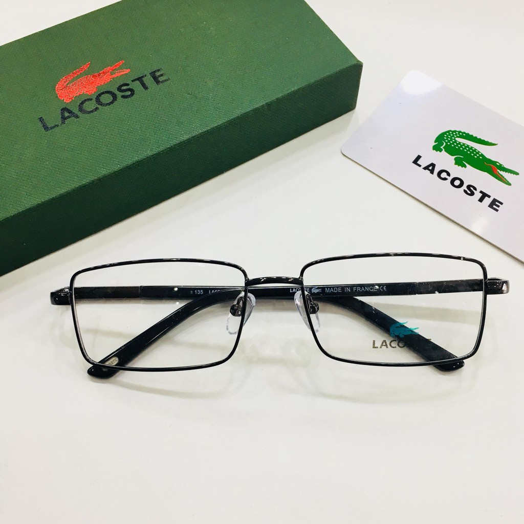 Gọng kính kim loại nam Lacot mắt vuông - nhận cắt mắt cận viễn loạn | BigBuy360 - bigbuy360.vn