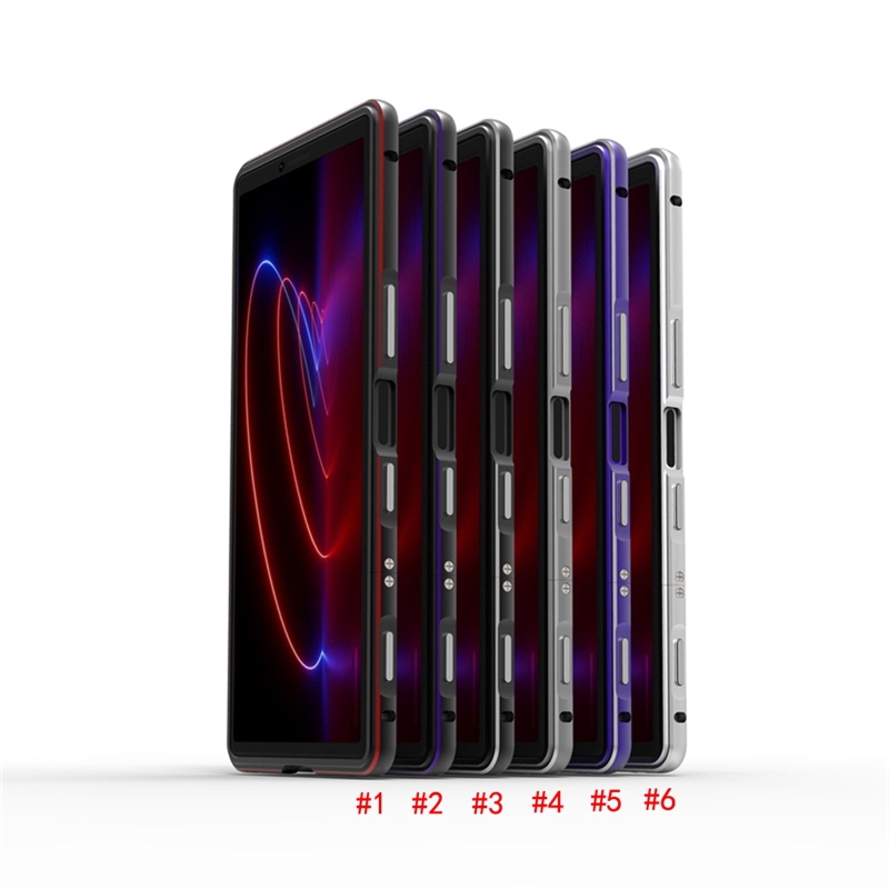 Ốp điện thoại kiểu giáp mềm khung kim loại cho Sony Xperia XZ4 XZ3 Xperia 1