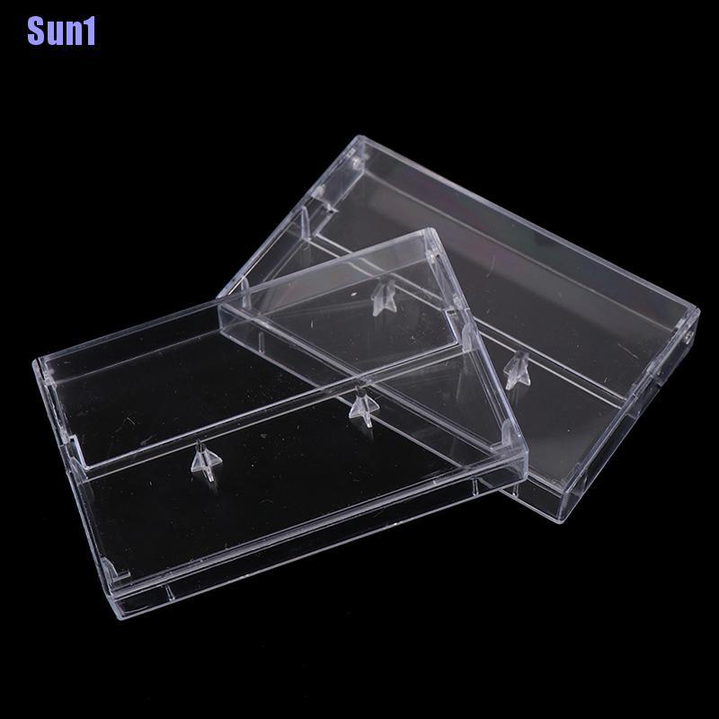 Sun1 &gt; 10 Hộp Băng cassette Trong Suốt