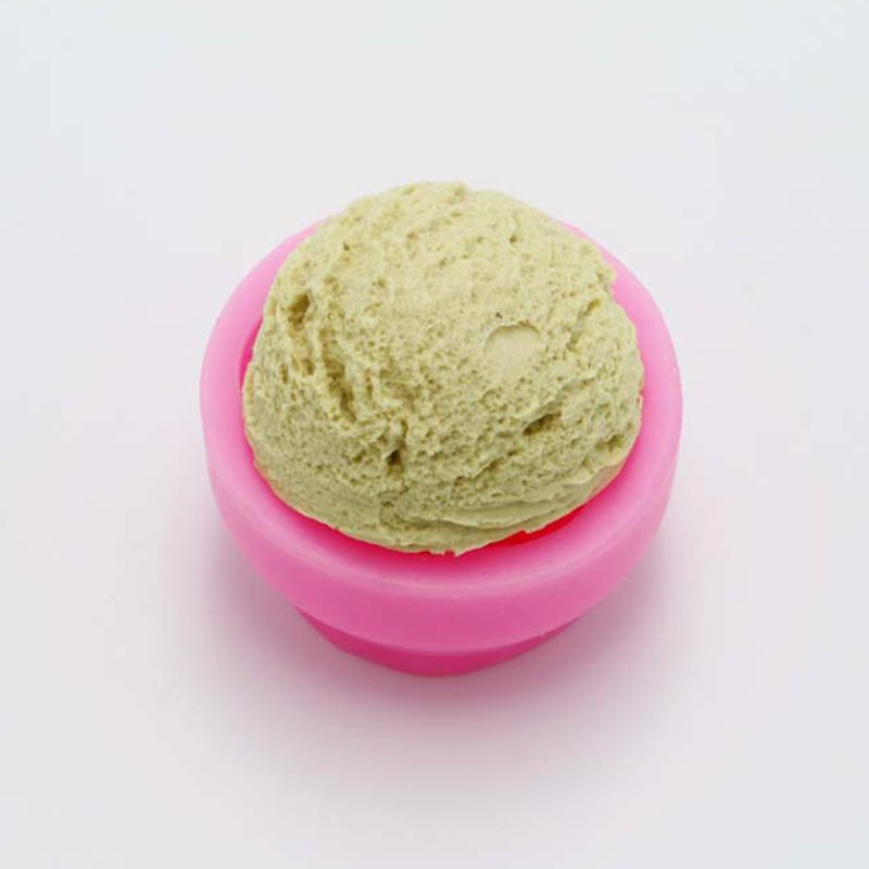 Khuôn Silicone Tạo Hình Làm Bánh Kẹo Hình Cây Kem DIY