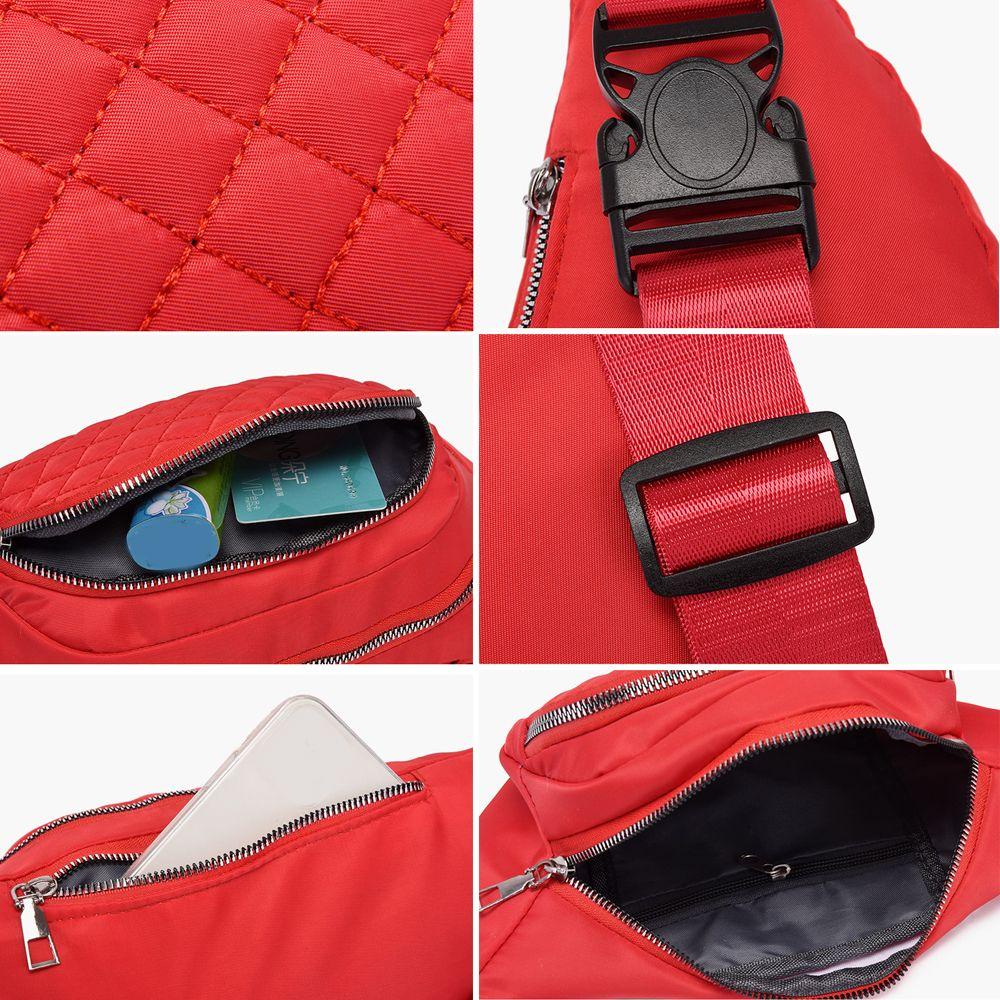 Túi Đeo Chéo Ngực / Thắt Lưng Có Khóa Kéo Thiết Kế Dành Cho Nữ