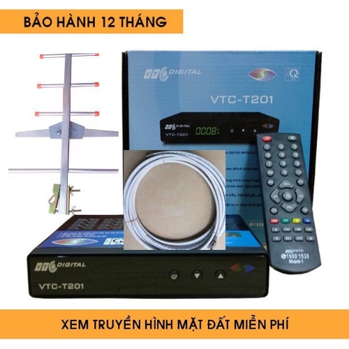 ĐẦU THU VTC T201 XEM TRUYỀN HÌNH MIỄN PHÍ, TRUYỀN HÌNH SỐ DVBT2 CHÍNH HÃNG