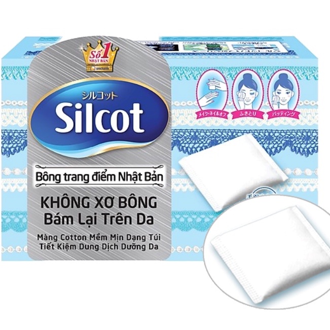 Bông Tẩy Trang Silcot Cotton 82 Miếng