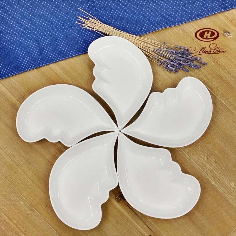 BỘ ĐĨA HÌNH LÁ CÁNH TIÊN THƯƠNG HIỆU MINH CHÂU - loại trắng trơn - Bảo hành 1 đổi 1