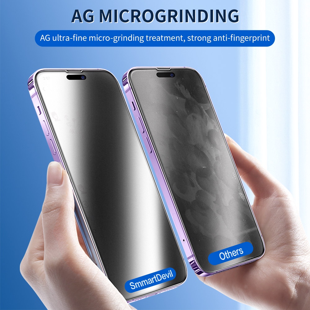 SmartDevil Kính cường lực SmartDevil chống nhìn trộm bảo vệ màn hình thích hợp cho iPhone 14 Pro max 14 Plus 14Promax