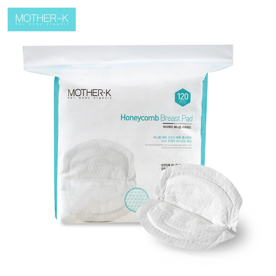 Lót Thấm Sữa Tổ Ong 3D Mother-K Siêu Mỏng ( Túi 120c )