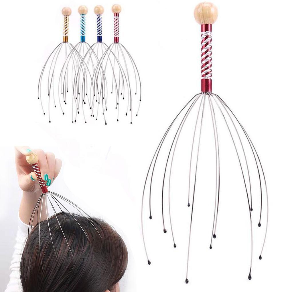 Set 2 Dụng Cụ Mát Xa Cơ Bắp Giảm Căng Thẳng Hình Bạch Tuộc Bằng Thép Không Gỉ