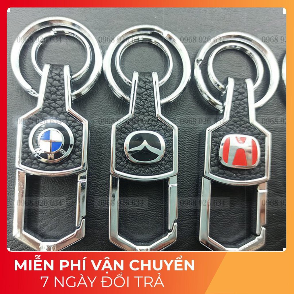 Móc chìa khóa ô tô⚡️FREESHIP⚡️ Móc chìa khóa xe hơi có in logo hãng xe chính hãng
