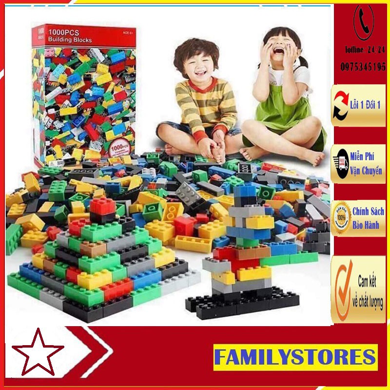 Hộp đồ chơi xếp hình LEGO 1000 chi tiết-giúp trẻ kích thích óc sáng tạo, khả năng tư duy lôgic