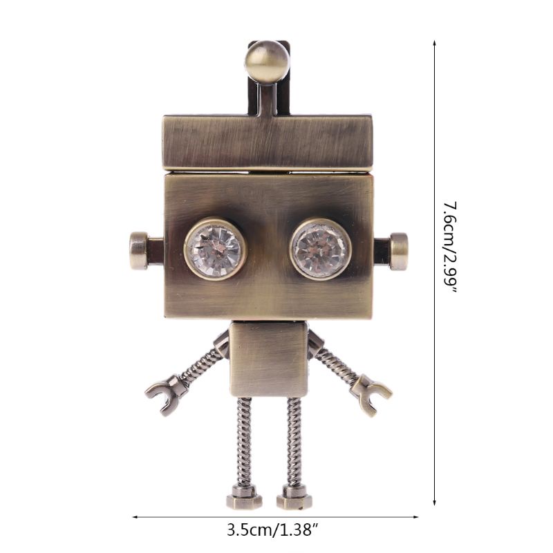 Khóa Vặn Kim Loại Cứng Hình Robot Cho Túi Xách Đeo Vai DIY