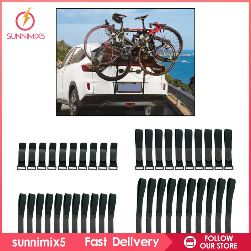 Set 10 Dây Đai Buộc Đồ Dài 20cm Thay Thế Cho Xe Đạp