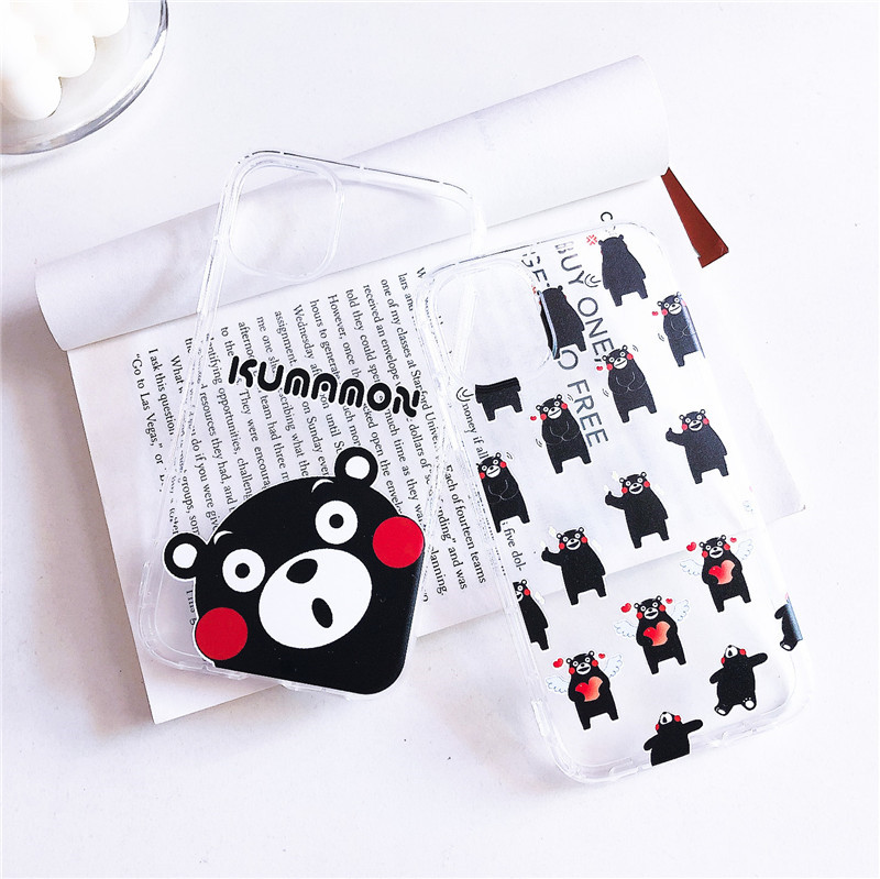 Ốp Lưng Silicone Họa Tiết Chú Gấu Kumamon Thời Trang Cho Xiaomi Redmi Note9 Note8 Note7 Note6Pro K20 K30Pro 10x-5g Redmi 5a 9c 9 9a 8 7 6a 5plus 6pro