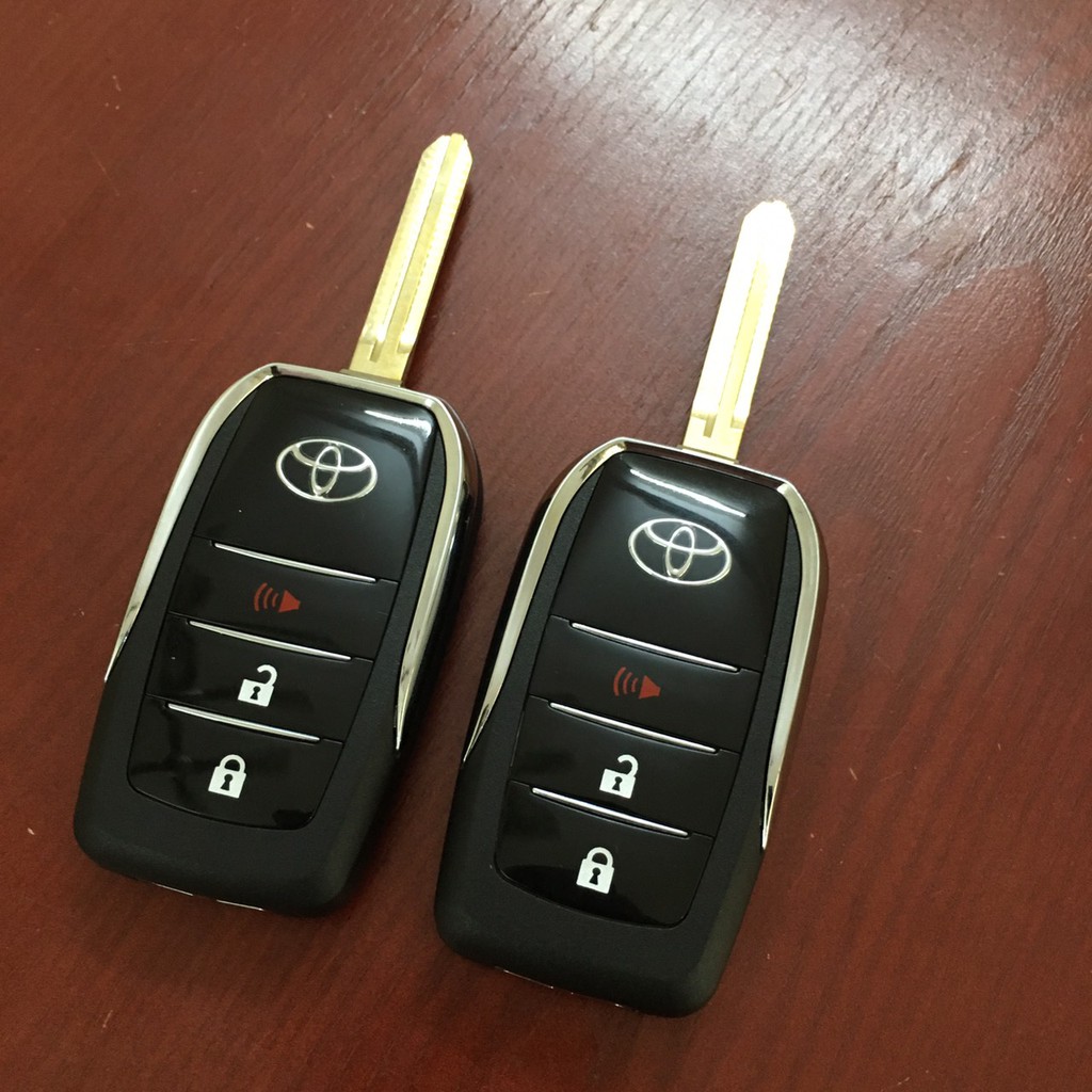 Vỏ Độ Chìa Khóa 3 Nút Cho Xe Ô Tô Toyota Dòng Vios, Camry, Yaris, Corolla, Innova,...