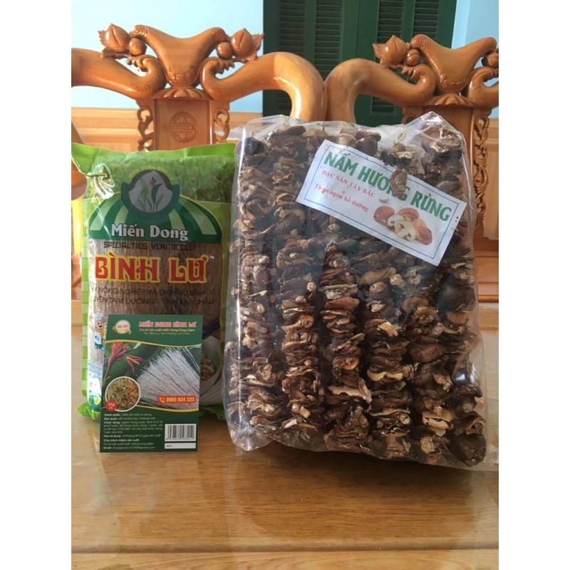 COMBO 2kg Miến Dong Bình Lư& 500GR Nấm Hương Rừng