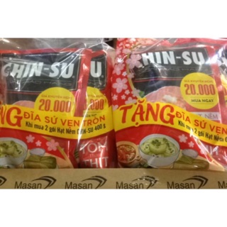 Com bo 2gói hạt nêm chin su tặng 1đĩa sữ