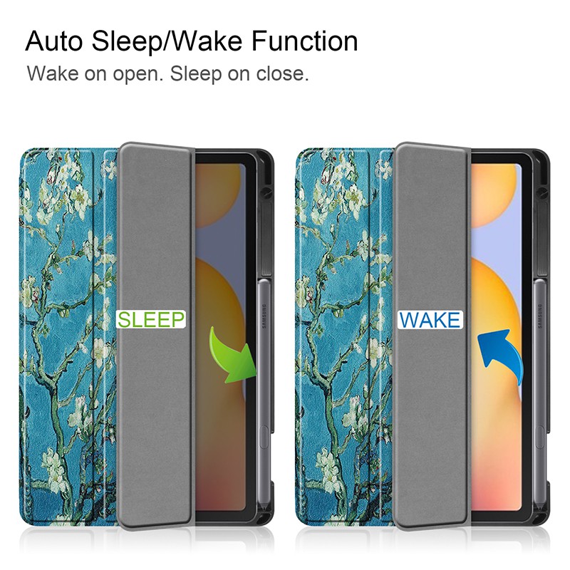 Bao da máy tính bảng họa tiết đáng yêu có ngăn đựng bút cho Samsung Galaxy Tab S6 Lite S6lite SM-P610 SM-P615 | BigBuy360 - bigbuy360.vn