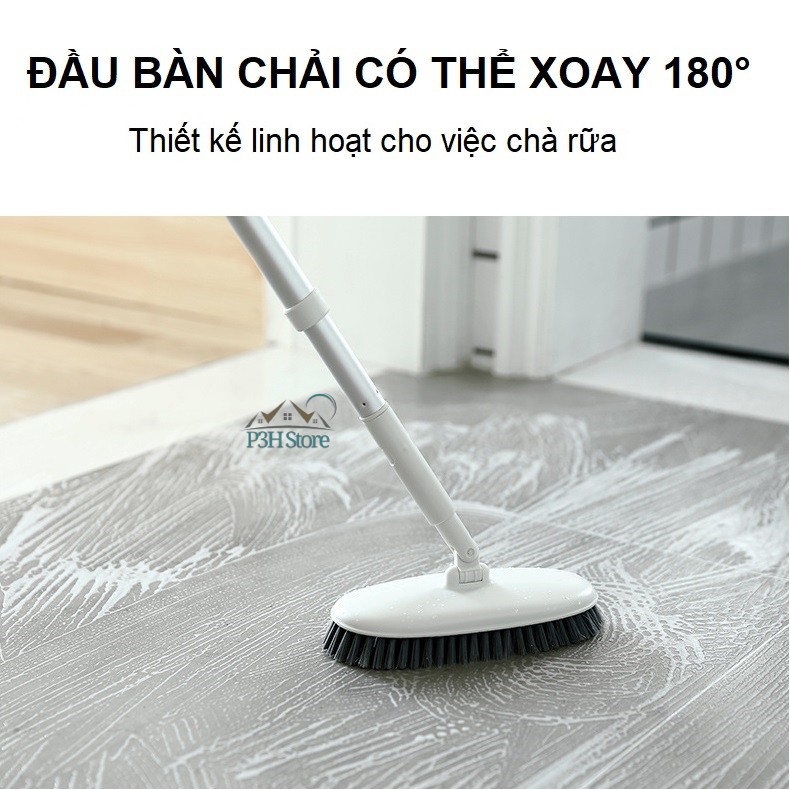 Bàn chải vệ sinh nhà cửa cán nhôm có thể kéo dài P2350