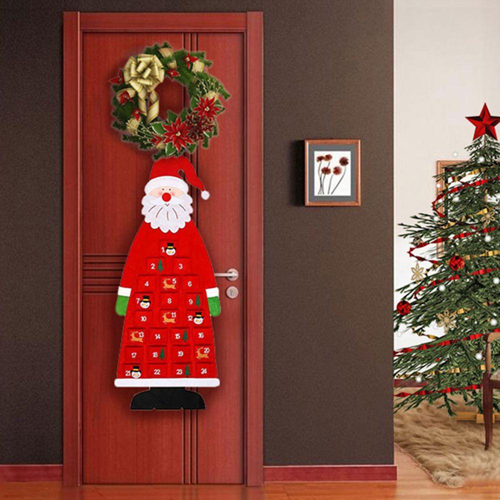 Lịch Vải Nỉ Treo Tường Trang Trí Cây Thông Giáng Sinh