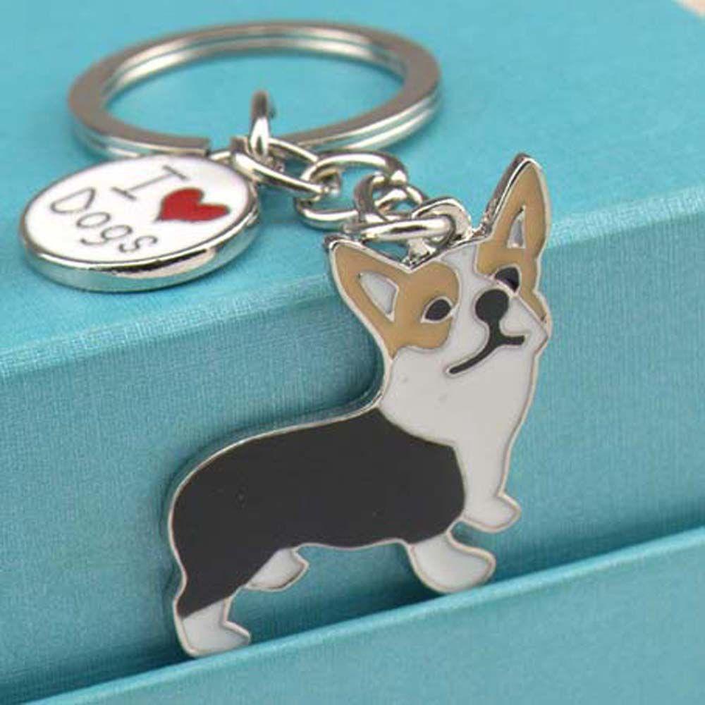 Móc Khóa Hình Chú Chó Corgi Xinh Xắn Dễ Thương