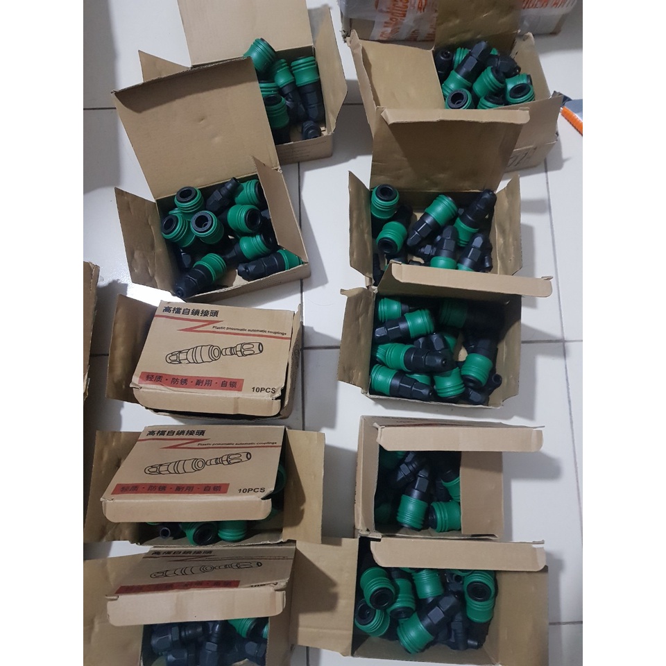 Bộ đầu nối nhanh dây hơi, bộ chia khí nén 2 chạc, 3 chạc CHZJ, khớp nối nhanh tự động khóa bằng nhựa thép đặc chủng