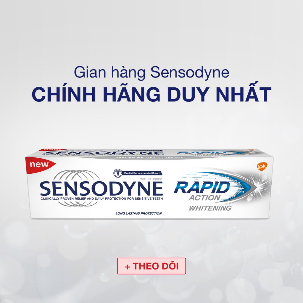 ✔️️️ Kem đánh răng Sensodyne Rapid Action Whitening 100g